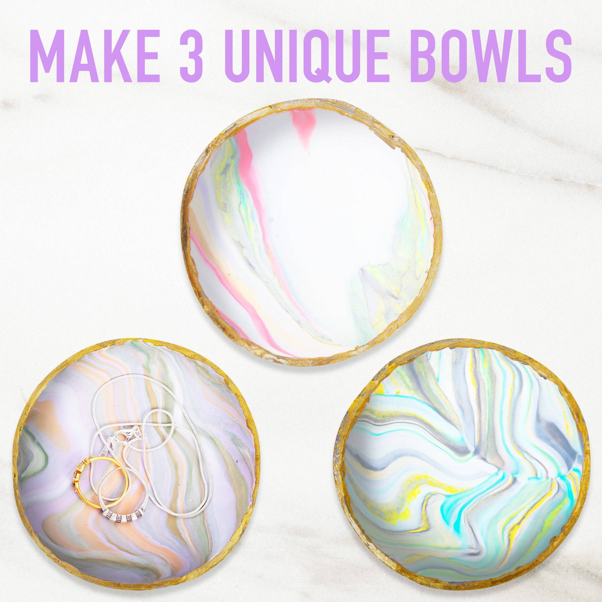 DIY Jewelry Bowls - Craft Kit (JOIFULI) - Hapinest