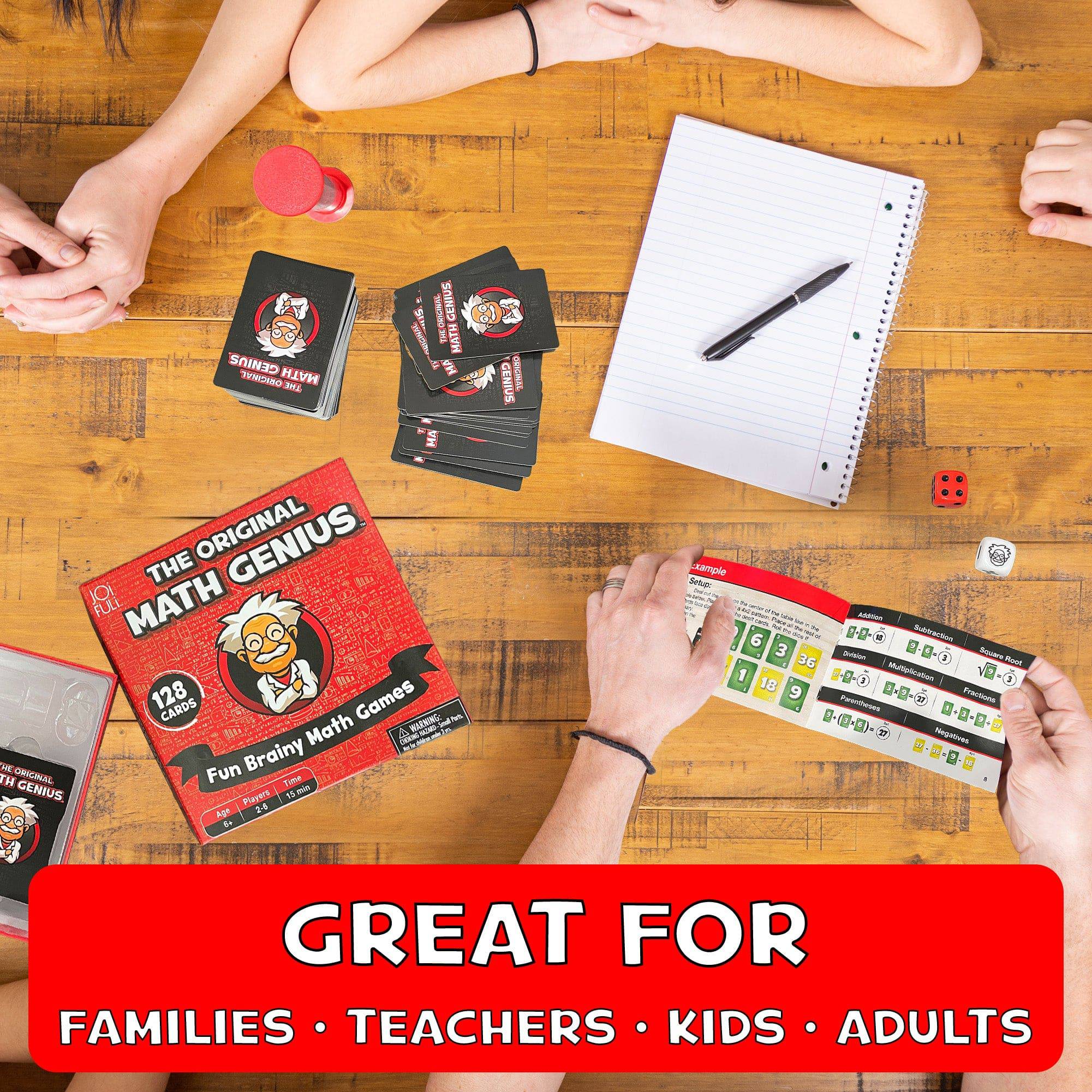 Original Math Genius Card Game - Hapinest