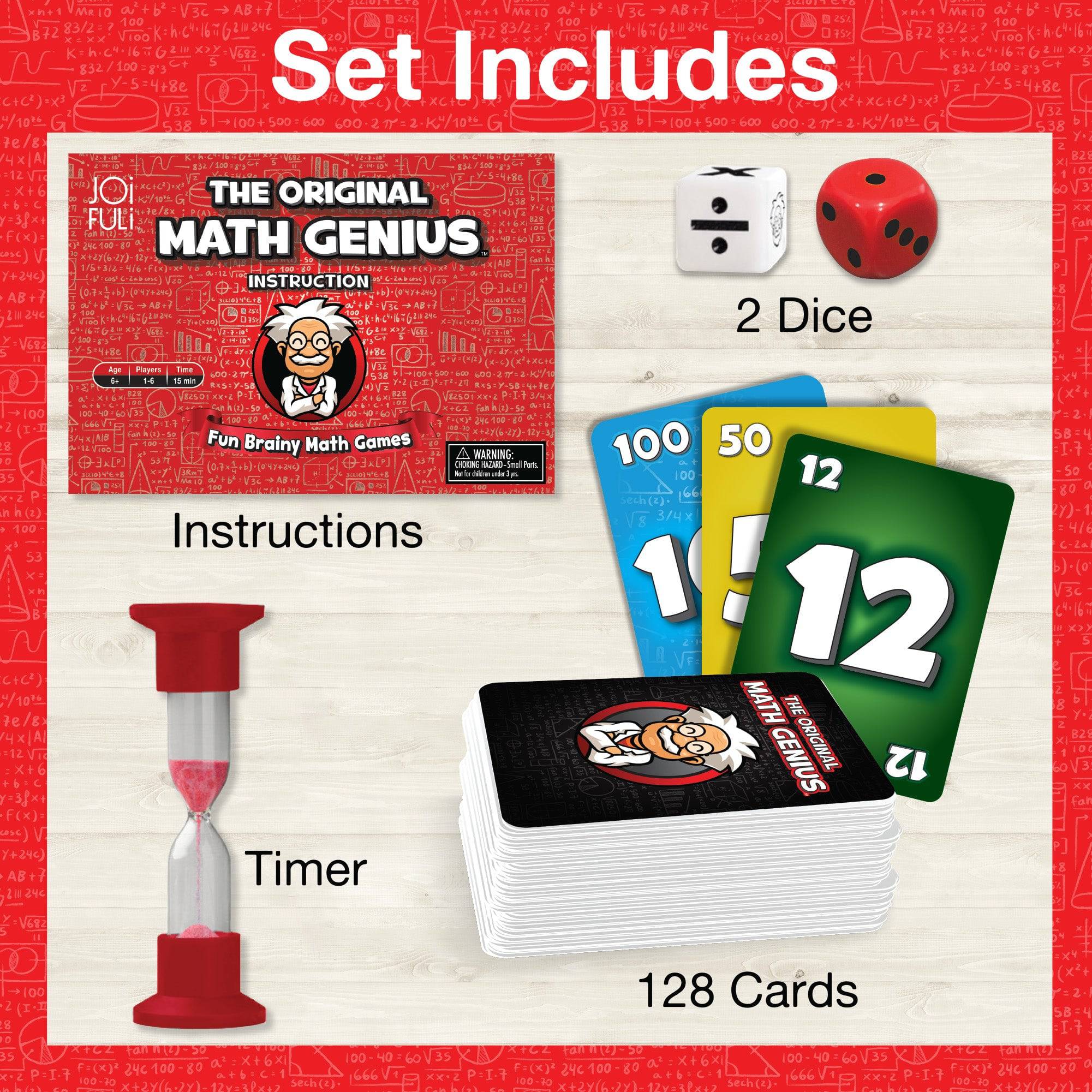 Original Math Genius Card Game - Hapinest