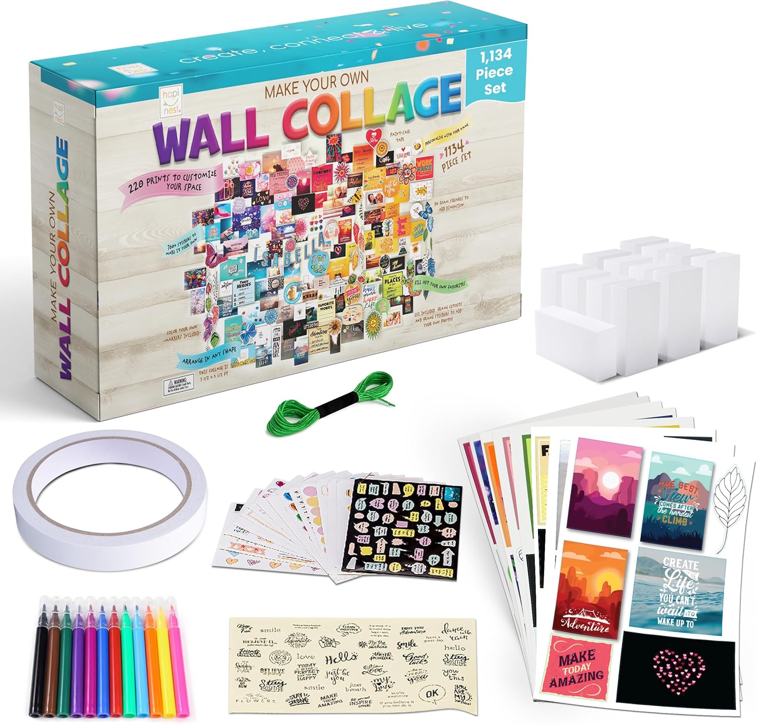DIY Wall Collage - Craft Kit - Hapinest
