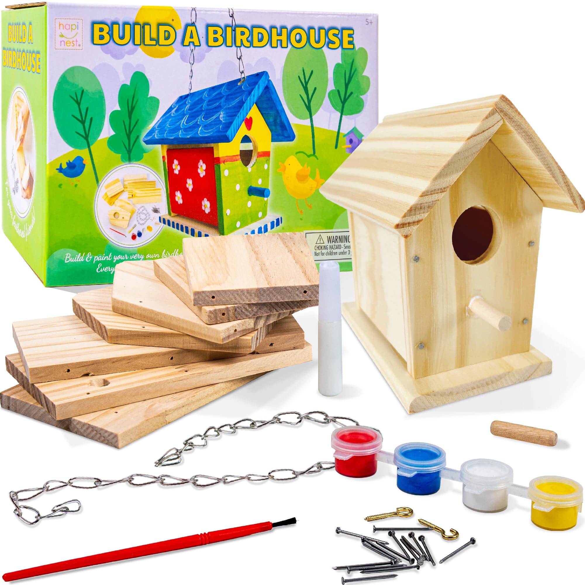 DIY Build A Birdhouse - Craft Kit - Hapinest