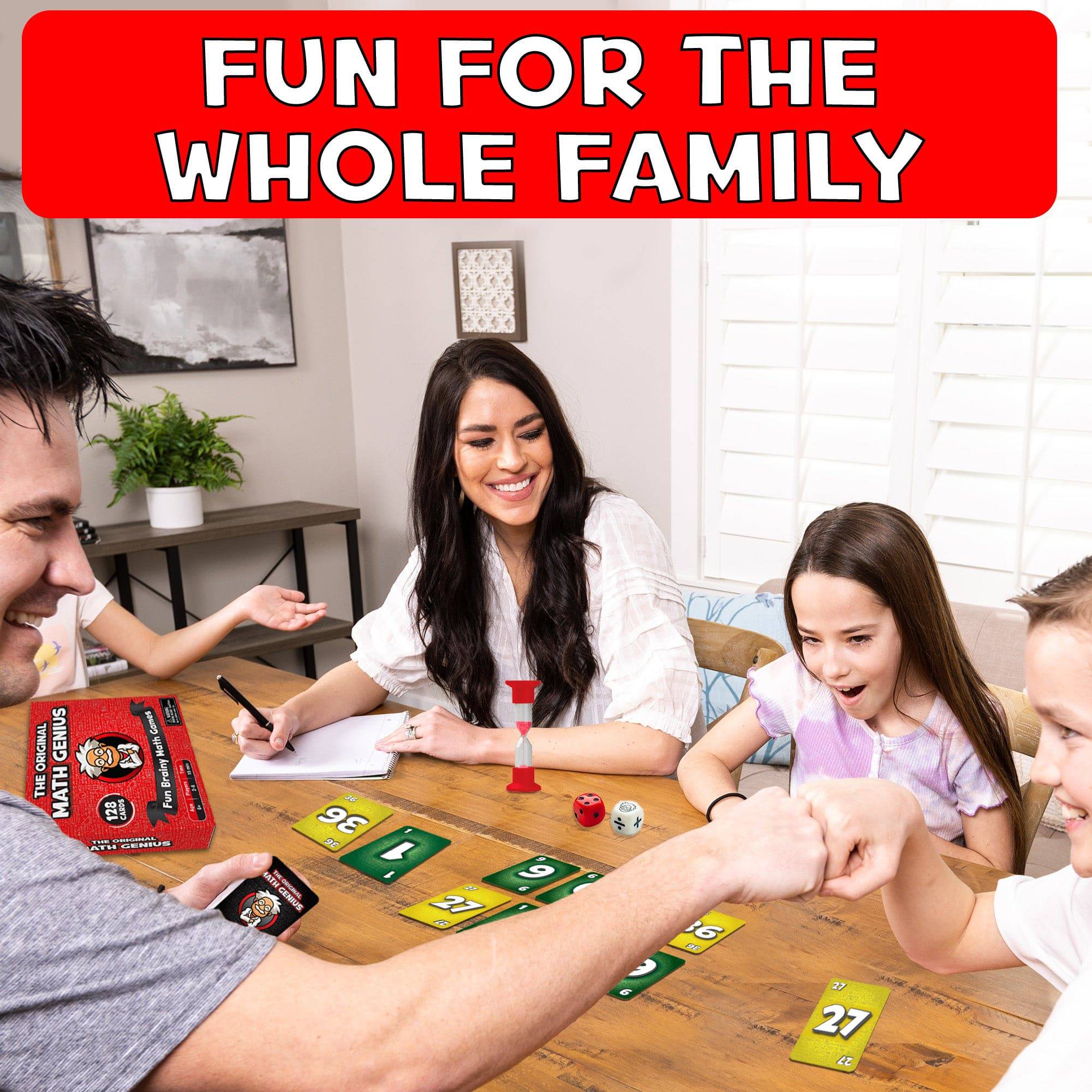 Original Math Genius Card Game - Hapinest